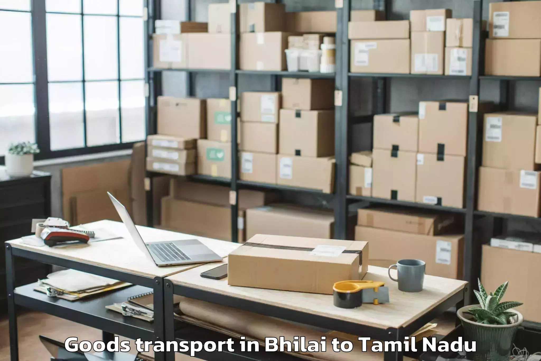 Easy Bhilai to Arakonam Goods Transport Booking